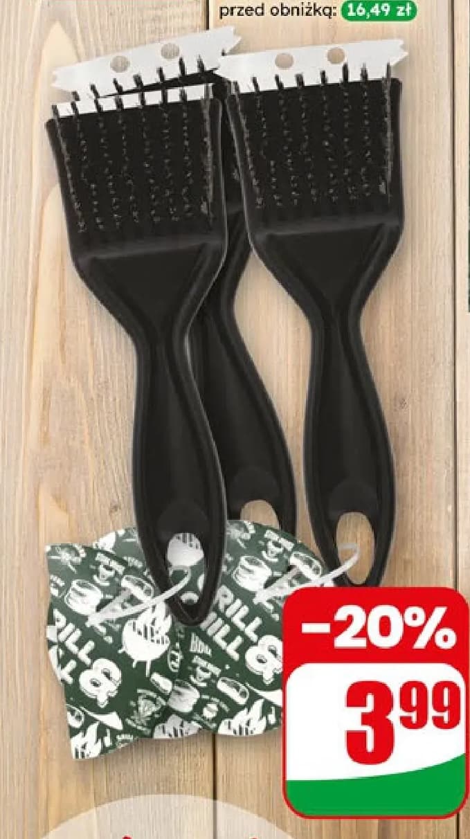 szczotka do czyszczenia grilla 2w1