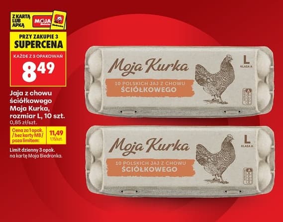 jaja z chowu ściółkowego rozmiar L
