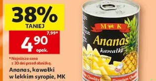 ananas kawałki w lekkim syropie