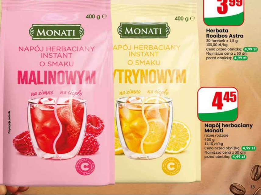 napój herbaciany instant