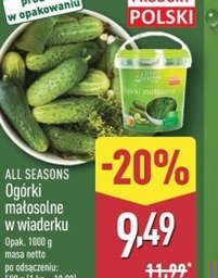 ogórki małosolne w wiaderku