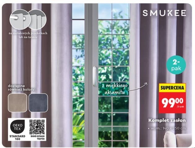 komplet zasłon