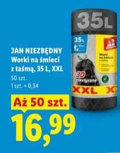 worki na śmieci z taśmą XL