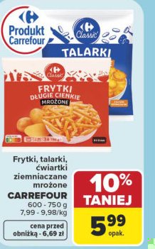 frytki, talarki ziemniaczane mrożone