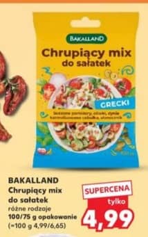Bakalland chrupiący mix do sałatek 100/75g