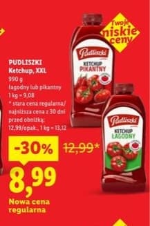 ketchup XXL łagodny lub pikantny