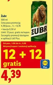 Żubr piwo 500ml