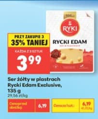 ser żółty w plastrach Rycki Edam Exclusive