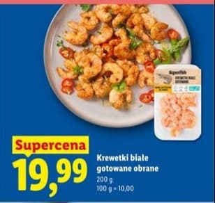 krewetki białe gotowane obrane