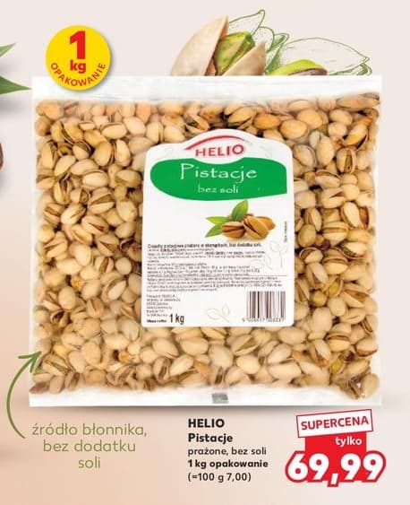 pistacje prażone bez soli