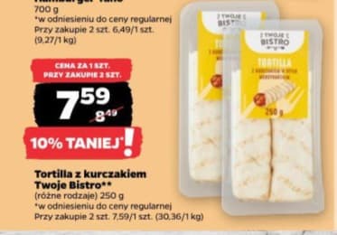tortilla z kurczakiem w sosie