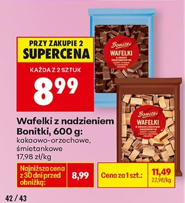 wafelki z nadzieniem