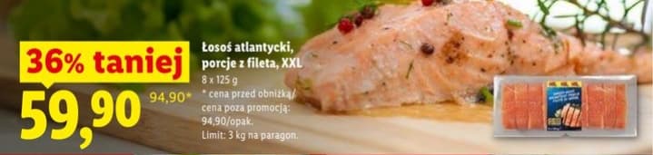 łosoś atlantycki porcje z fileta XXL