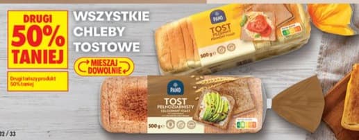 wszystkie chleby tostowe