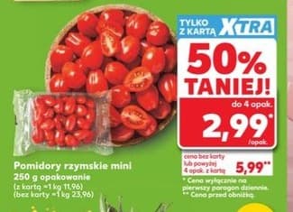 pomidory rzymskie mini