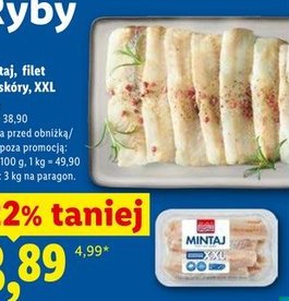 filet z mintaja bez skóry XXL