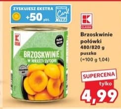 brzoskwinie połówki w lekkim syropie