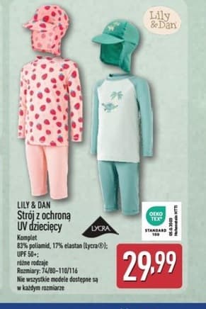 strój z ochroną UV dziecięcy