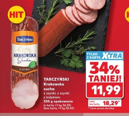 krakowska sucha z szynki z indykiem