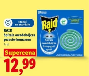 spirala owadobójcza przeciw komarom