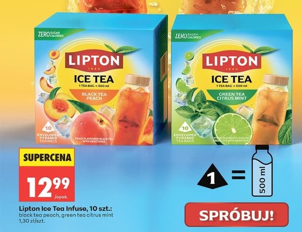 herbata mrożona w piramidkach