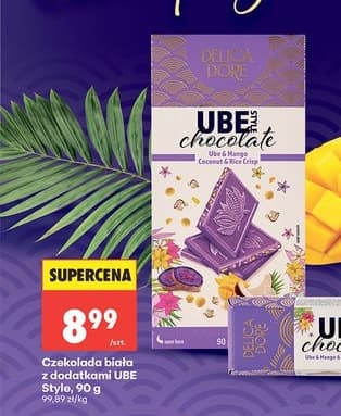 czekolada biała z dodatkami ube
