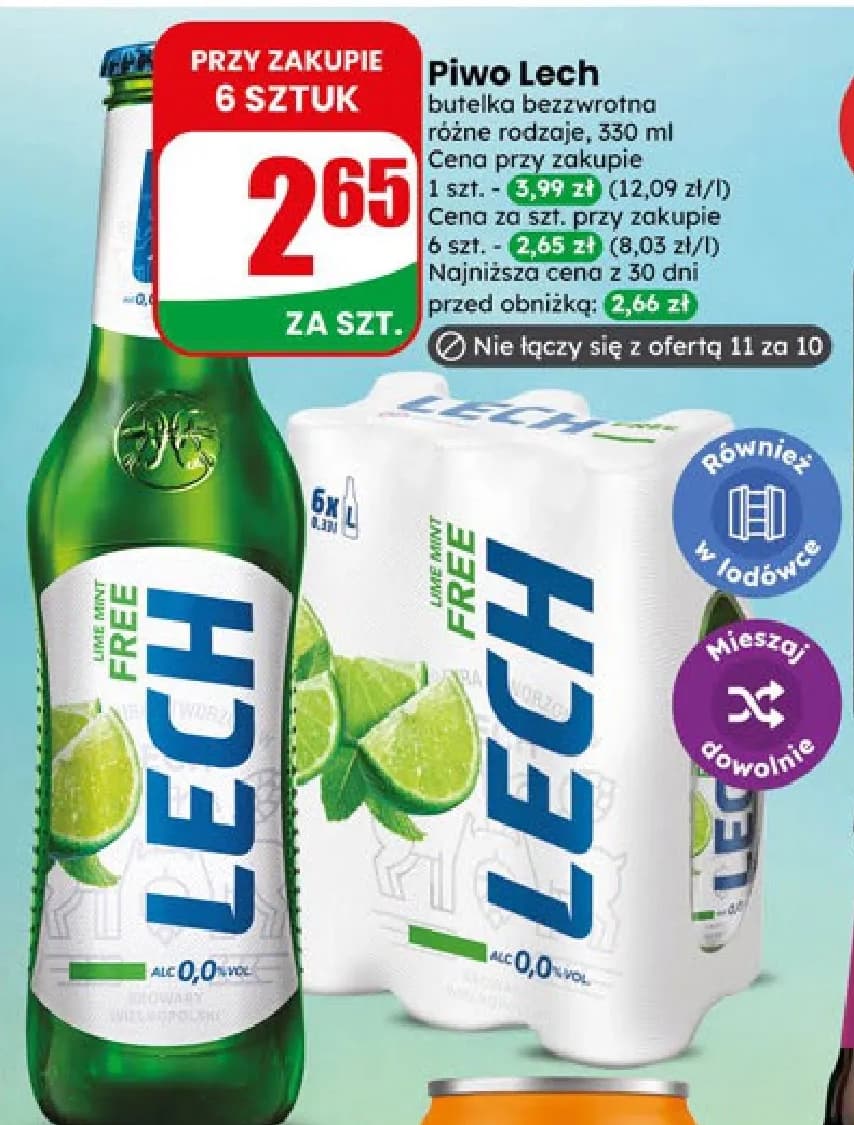 piwo bezalkoholowe lime