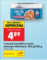 tuńczyk kawałki w sosie własnym