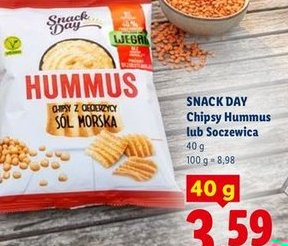 chipsy hummus lub soczewica