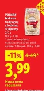 Polmak makaron tradycyjny 4-jajeczny 250g