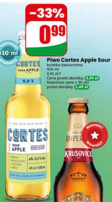 Cortes piwo bezalkoholowe apple sour 410ml
