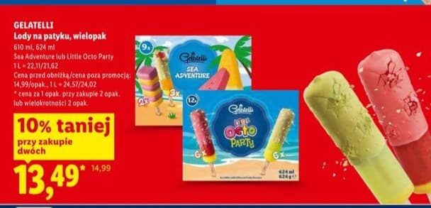 lody na patyku wielopak