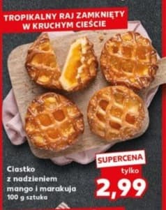 ciastko z nadzieniem mango i marakuja