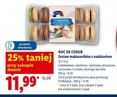 zestaw makaroników z nadzieniem