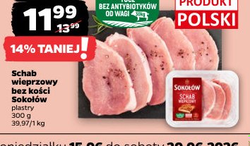 schab wieprzowy bez kości plastry