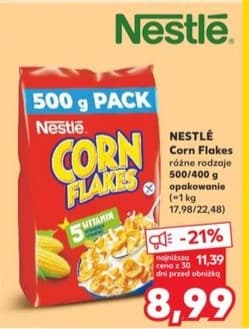 płatki śniadaniowe corn flakes