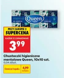 chusteczki higieniczne mentolowe