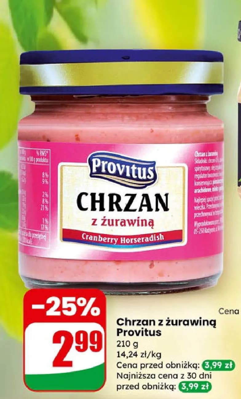 chrzan z żurawiną