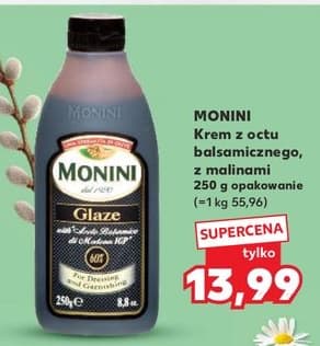 krem z octu balsamicznego z malinami