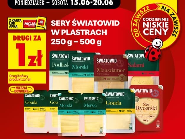 ser żółty w plastrach różne rodzaje