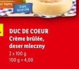 crème brûlée deser mleczny
