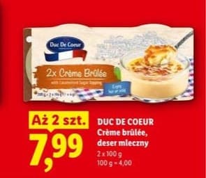 crème brûlée deser mleczny