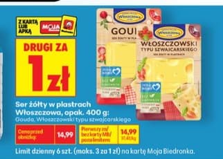 ser żółty w plastrach