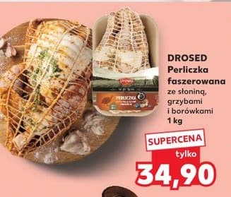 perliczka faszerowana ze słoniną, grzybami i borówkami