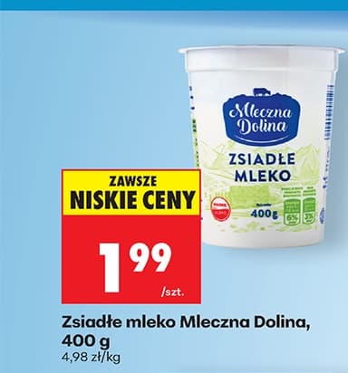ziadłe mleko