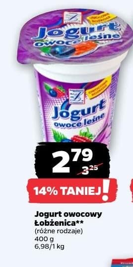 jogurt owocowy łobżenica**