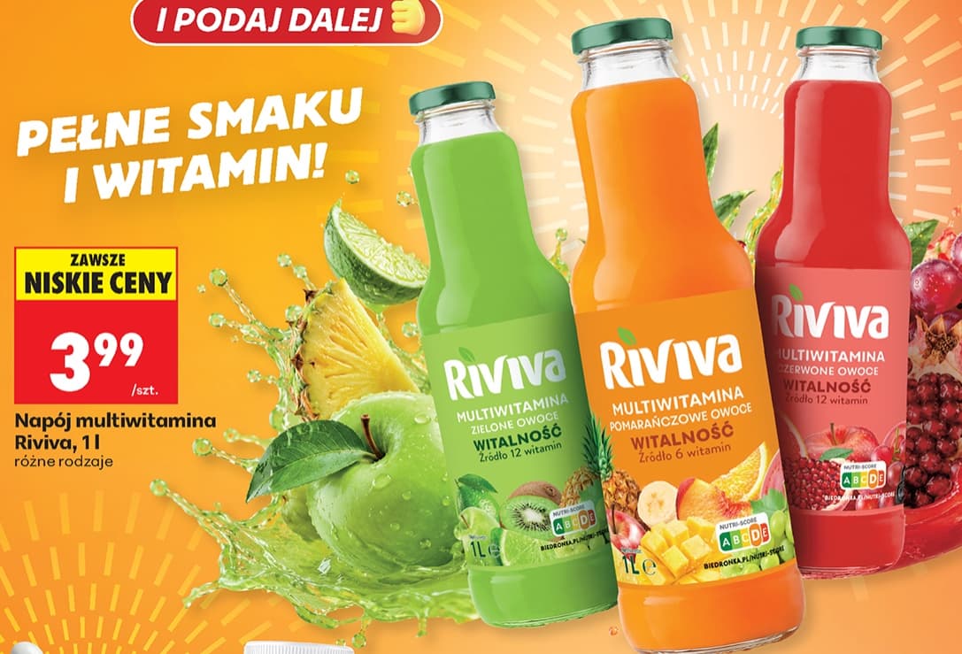 napój multiwitamina różne rodzaje