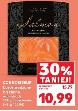 łosoś wędzony na zimno w plastrach
