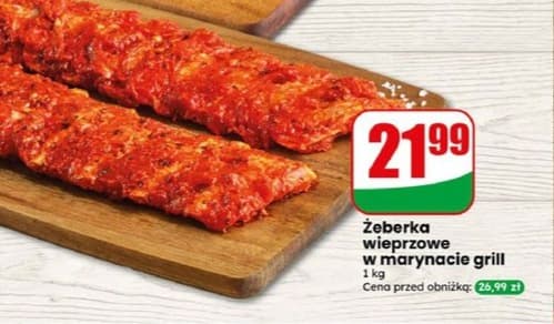 żeberka wieprzowe w marynacie grill