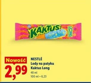 lody na patyku Kaktus Long